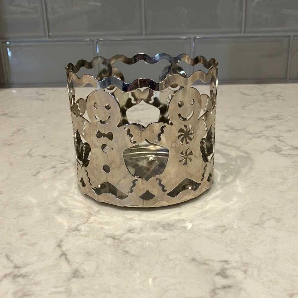 Sparking & Co Silver Tone Candle Sleeve